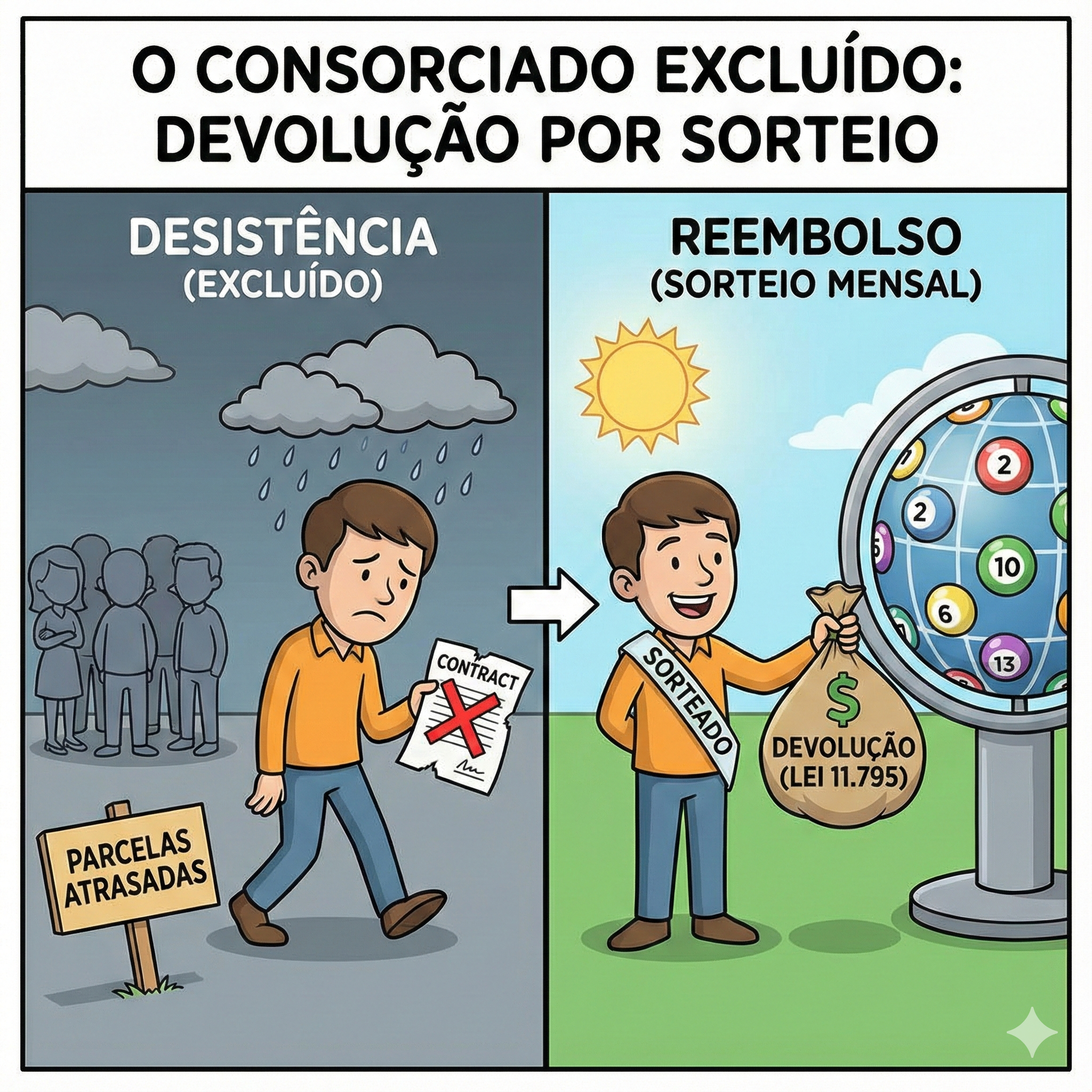 Devolução de Dinheiro no Consórcio: Como Funciona Lei 11.795