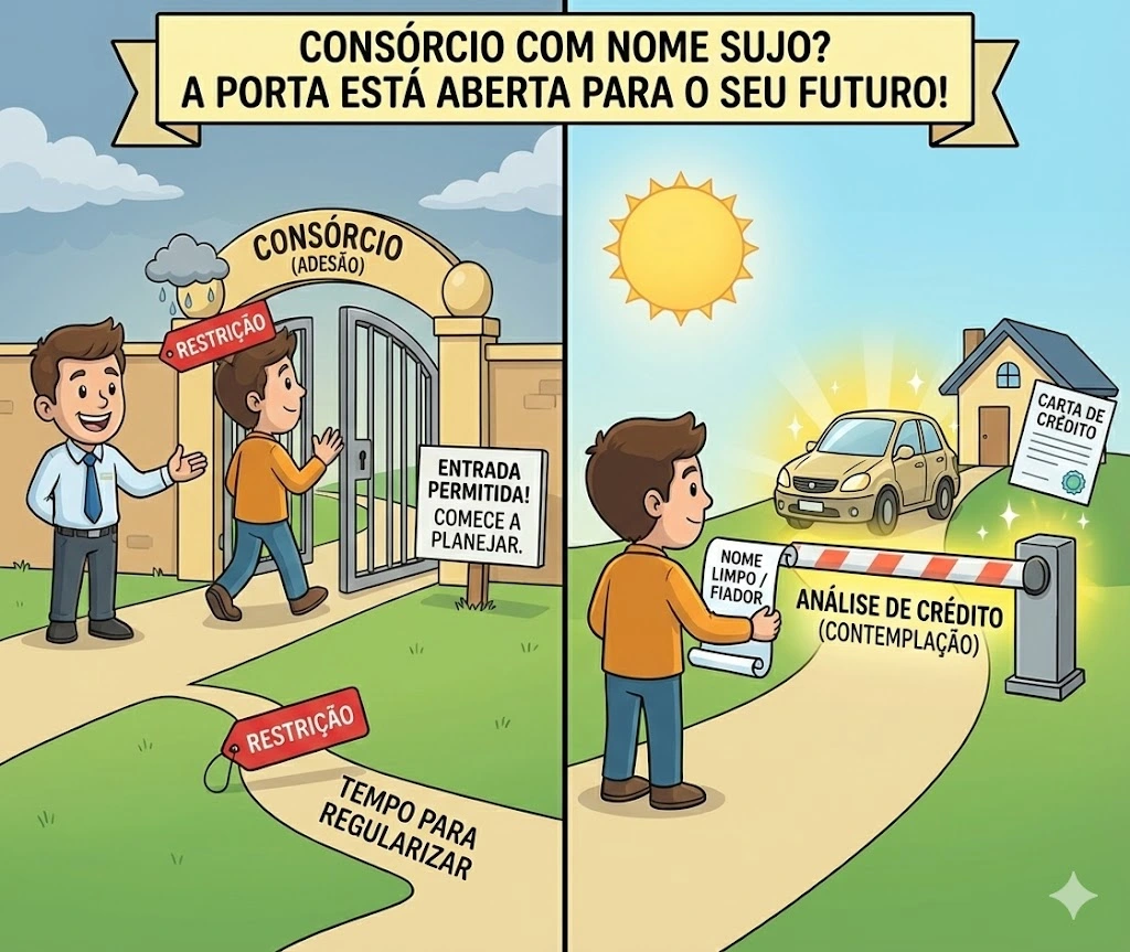 Consórcio com Nome Sujo é Possível, Saiba Como
